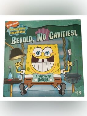🎉6/$20 SPONGEBOB SQUAREPANTS BOOK ‘BEHOLD NO CAVITIES’